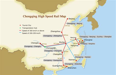 China High Speed Train Map, China Bullet Train Map, China Train Map