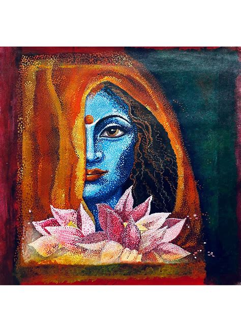 The Deceit Painting | Acrylic Color On Canvas | Sangeeta | Exotic India Art