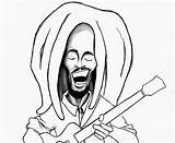 Bob Marley Coloring Pages sketch template