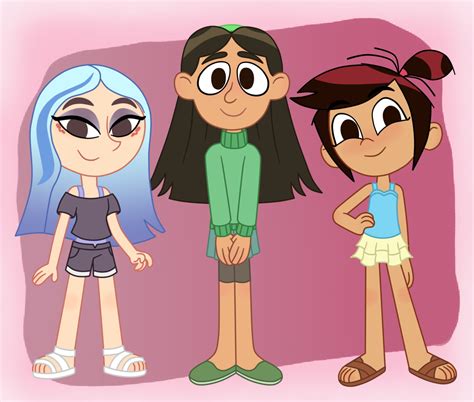 Andrea, Libby, and Molly are all pretty outfits by Deaf-Machbot on DeviantArt