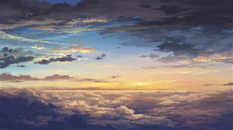 Hình nền bầu trời anime, mơ mộng, kỳ ảo - Top Những Hình Ảnh Đẹp