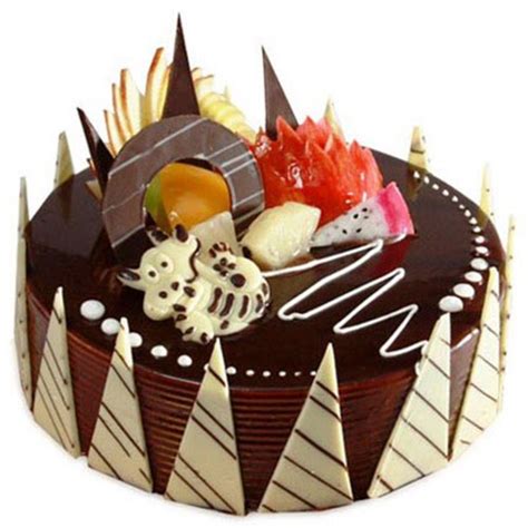 Chocolate Cake in Fruit, Same Day & Midnight Delivery