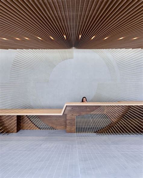 Pin by von on 好 | Reception desk design, Lobby design, Hotel lobby design