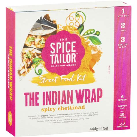 The Spice Tailor Spicy Chettinad Indian Street Food Wraps 444g | Woolworths