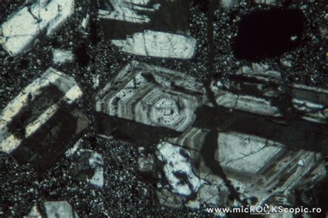 Plagioclase thin section - Tectosilicates - MicROCKScopic