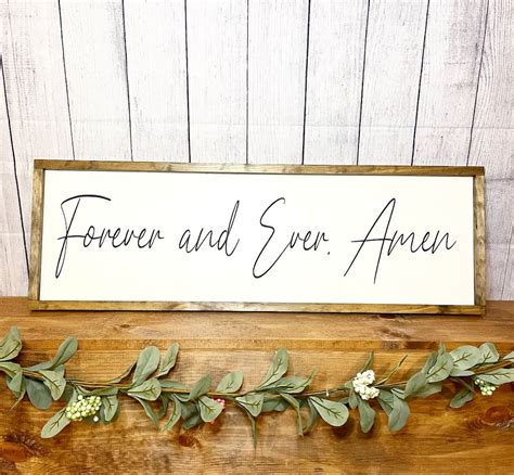 Forever and Ever Amen, Lyric Sign, Country Music Sign, Love Song Lyrics ...