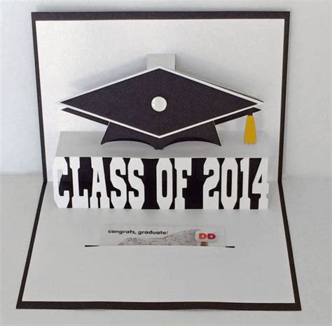 Graduation 2014 Popup Card SVG by MyCasualWhimsy on Etsy | Graduation cards, Gift card holder ...