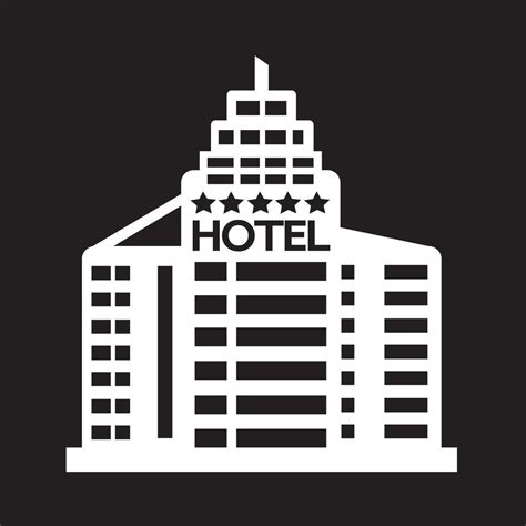 Hotel Icon symbol sign 627523 Vector Art at Vecteezy