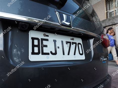 License Plate On Back Car Taipei Editorial Stock Photo - Stock Image | Shutterstock