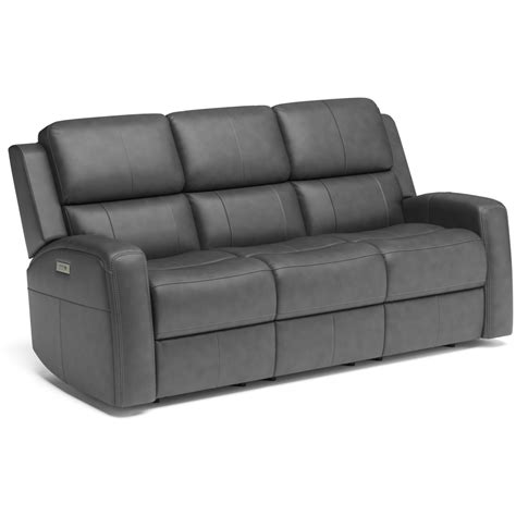 Flexsteel Linden 1043-62PH 946-02 Power Reclining Sofa with Power Headrests & Lumbar | Corner ...