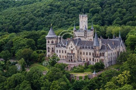 Marienburg, medieval castle - Lower Saxony, aerial photograph ...