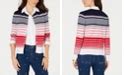 Charter Club Striped Button-Down Cardigan, Created for Macy's - Macy's