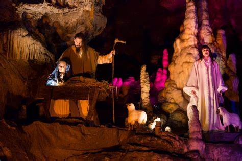 Living Nativity Scenes in the Postojna Cave in the Christmas time