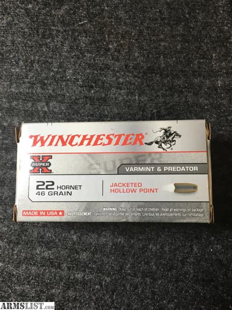 ARMSLIST - For Sale: 22 Hornet Ammo