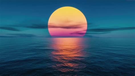 Sunset at the Ocean Live Wallpaper