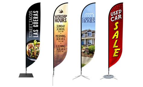 Advertising Flags - Feather, Teardrop + More | Signs.com