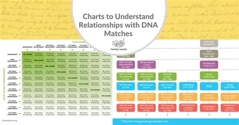 Charts to Understand Relationships with DNA Matches – Family Locket