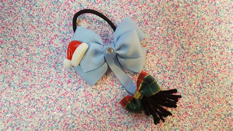 Chritmas Eeyore bow requested as a custom order. So cute im wondering if he might find his way ...