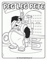 Peg Leg Pete Coloring Pages sketch template