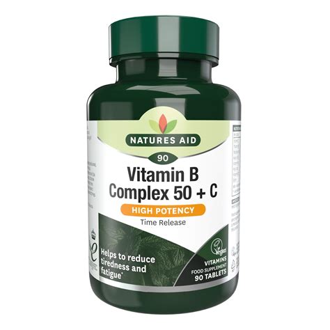 Natures Aid Vitamin B Complex 50 + C - Vegan from Natures Aid UK