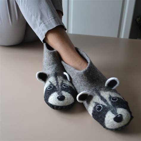 Animal Slippers - Etsy