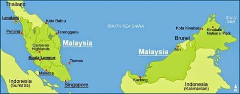 Singapore To Malaysia Map