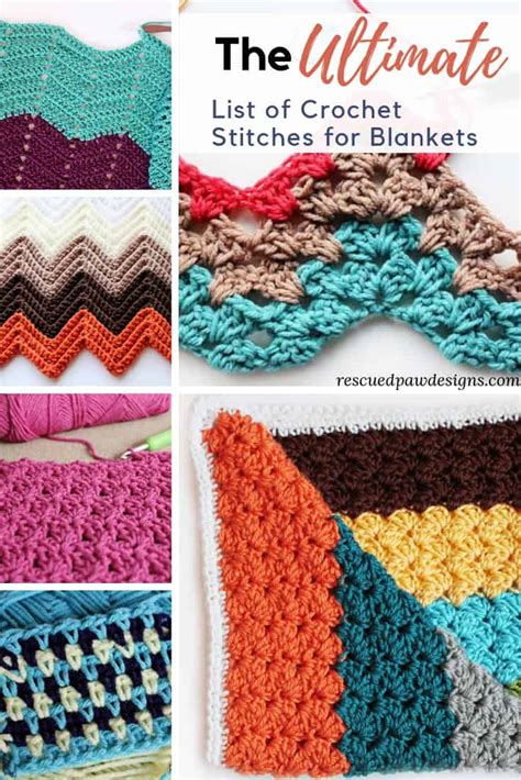 35 Unique Crochet Stitches for Blankets & Afghans - EasyCrochet.com