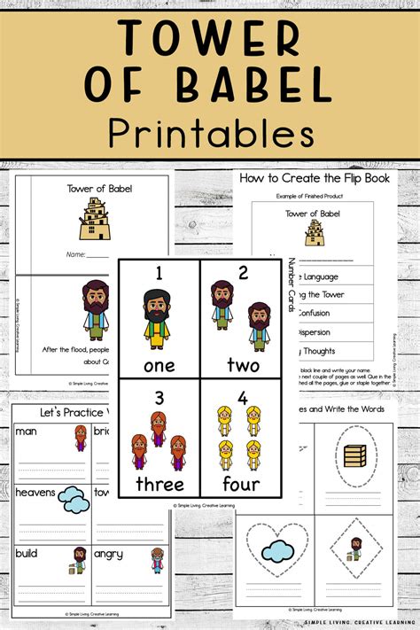 Tower of Babel Printables - Simple Living. Creative Learning