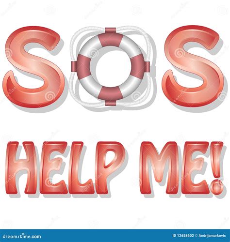 SOS-Help Me Stock Photography - Image: 12658602