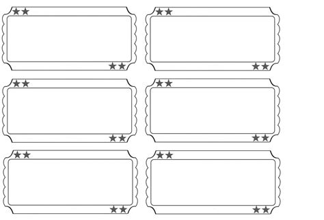 Free Printable Admission Ticket Template - Free Printable