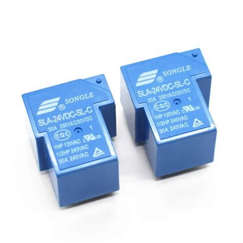 T90 Coil Relay 24VDC 30A 250VAC 30VDC 6 pin 1NO 1NC SLA 24VDC SL C PCB Type Power Relays-in ...