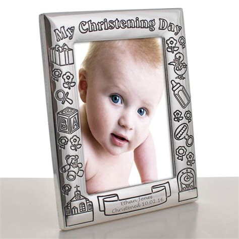 Baby Christening Photo Frame, Personalised Photo Frame Christening Gifts