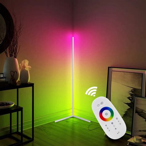 TIMI MultiColor Nordic RGB Corner Floor Lamp Selector Nano LED Minimalist light | Lazada PH