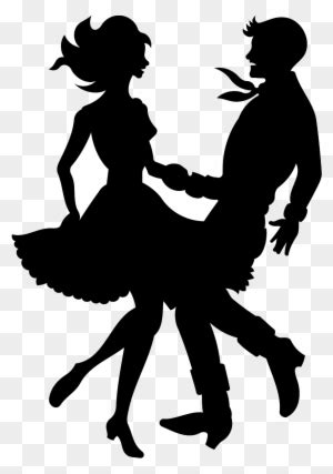 Square Dancing Silhouette - Free Transparent PNG Clipart Images Download