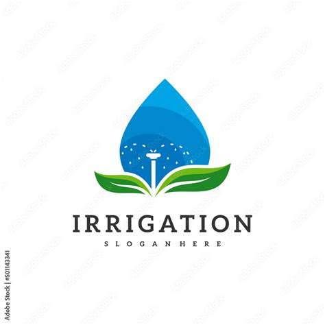 Irrigation logo design vector. Icon Symbol. Template Illustration Stock ...