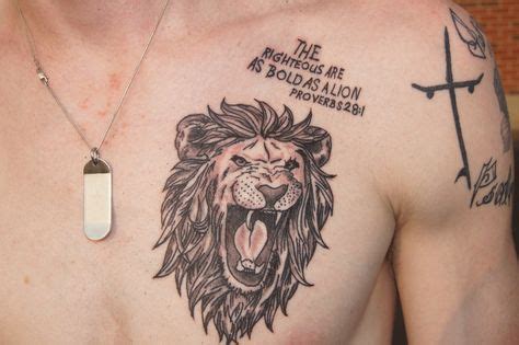 Scripture Tattoo | Lion tattoo meaning, Roaring lion tattoo, Lion tattoo