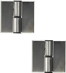 LDEXIN 2pcs Stainless Steel Self Closing Restroom Public Toilet Partition Door Hinge, Surface ...