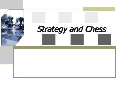 Chess Strategy