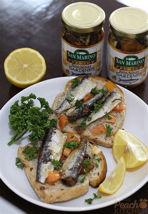 Sardines Toast Made with San Marino Premium Spanish Sardines - The Peach Kitchen