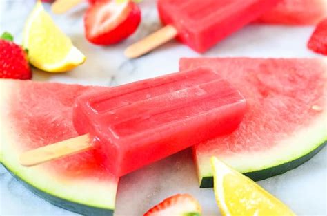 Strawberry Watermelon Ice Pops - Super Healthy Kids