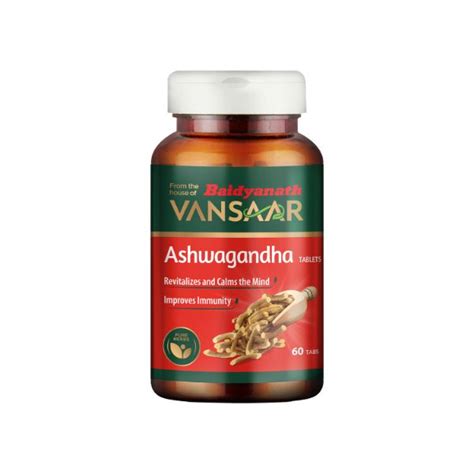 Buy Baidyanath Vansaar Ashwagandha Tablet 60's Online at Discounted ...