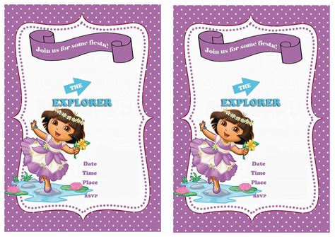 Dora Birthday Invitations | Birthday Printable - Free Dora Party ...