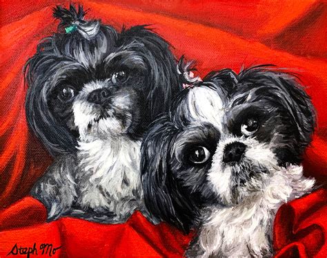 “Christmas Dogs” oil painting by Steph Moraca | Dogs, Christmas dog ...