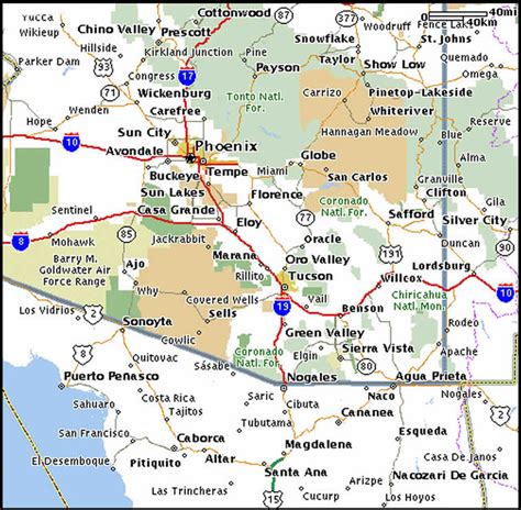 Arizona-Mexico map | Map from Phoenix to Puerto Penasco | jefftims | Flickr