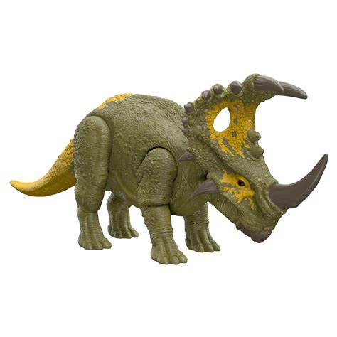 Buy Mattel Jurassic World Dominion Roar Strikers Sinoceratops Dinosaur Toy with Head Ram Attack ...