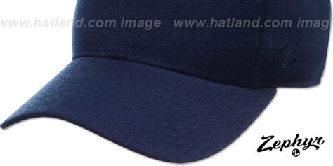 Blank DH NAVY Fitted Hat by Zephyr