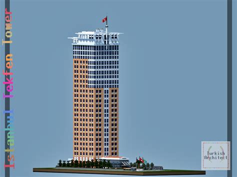 Tekfen Tower, Istanbul Turkey (Full Interior) Minecraft Map