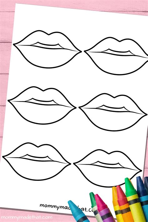 Lips Templates (Free Printable!)