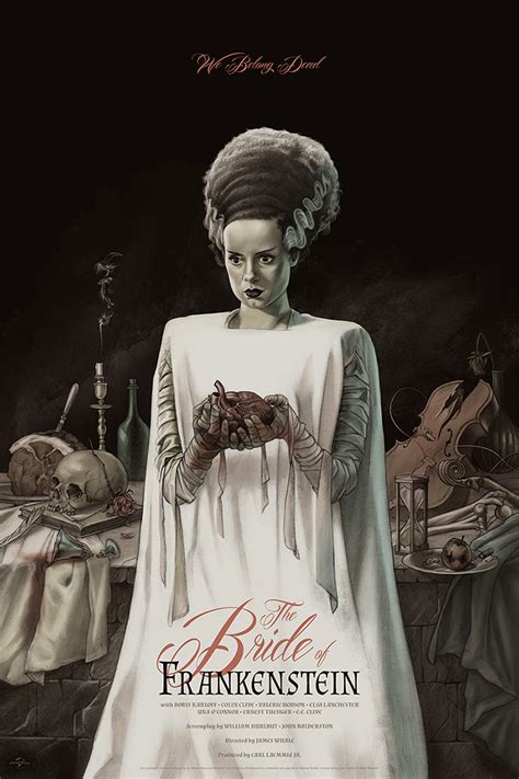 Bride of Frankenstein by Jonathan Burton - Home of the Alternative Movie Poster -AMP-