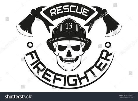 Fire Rescue Emblem Logo Vector Illustration Stock Vector (Royalty Free ...